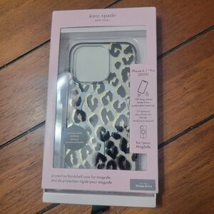 Kate Spade leopard iphone 14 Pro Case hard shell
